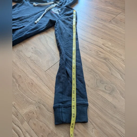 Vintage Hollister Blue Zip-Up Sweater with Logo - Picture 7 of 7